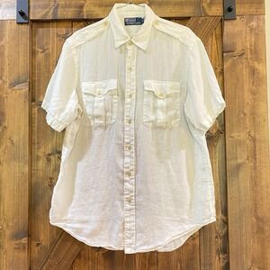 Polo by Ralph Lauren White Casual Button Down Shirt